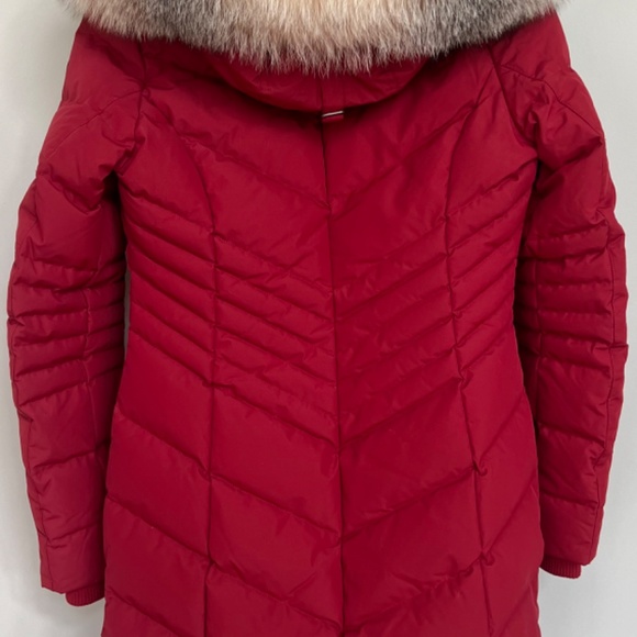 Parja quilted duck down puffer with detachable hood & fur trim - Picture 2 of 6